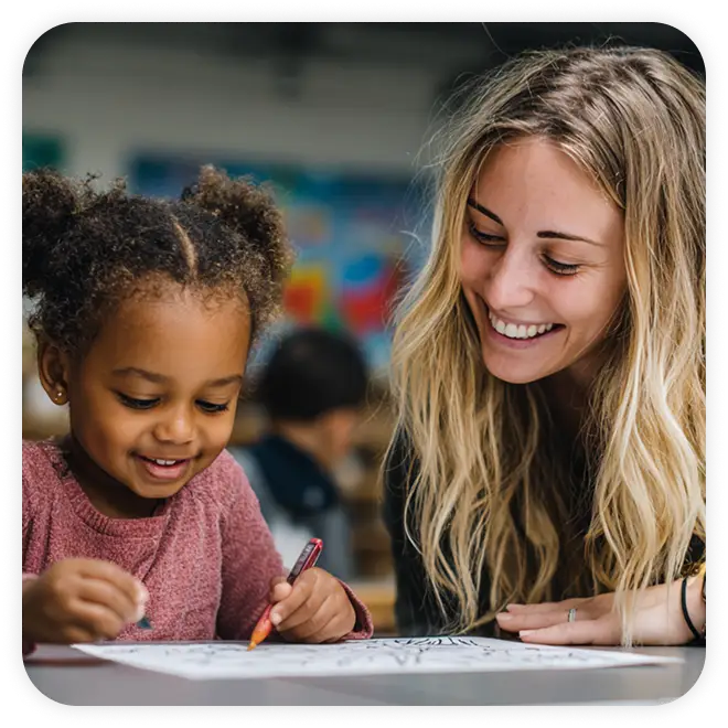 Kid with a therapist