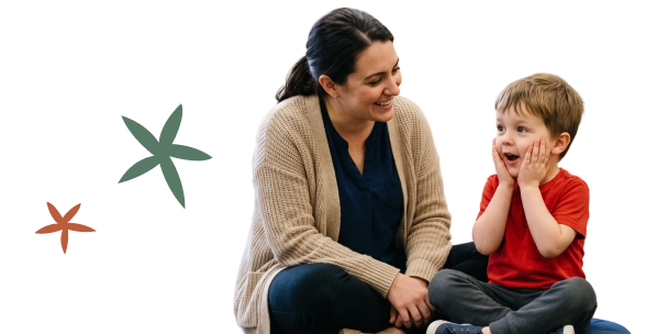 Woman with child on therapy
